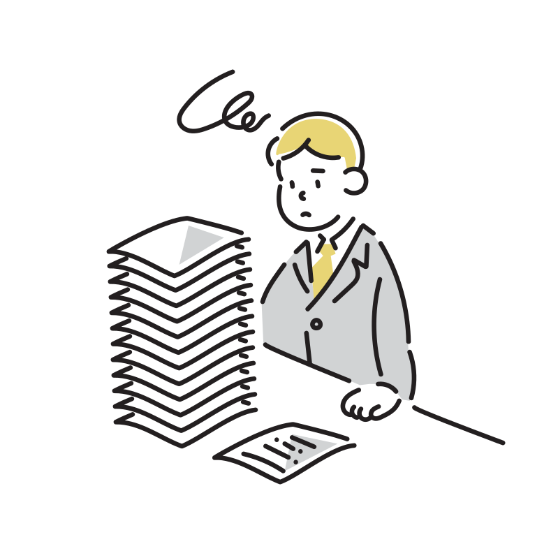 仕事が大変なビジネスマン